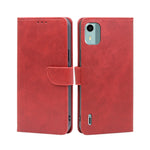 Custodia per telefono in pelle flip con fibbia in vitello, For vivo iQOO Z7x, For OPPO A55S 5G, For Realme GT Neo5 SE, For Xiaomi Redmi Note 12 Turbo, For Kyocera Digno SX3-KYG02, For Nokia C12
