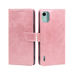 Custodia per telefono in pelle flip con fibbia in vitello, For vivo iQOO Z7x, For OPPO A55S 5G, For Realme GT Neo5 SE, For Xiaomi Redmi Note 12 Turbo, For Kyocera Digno SX3-KYG02, For Nokia C12