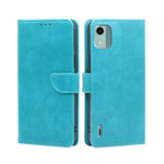 Custodia per telefono in pelle flip con fibbia in vitello, For vivo iQOO Z7x, For OPPO A55S 5G, For Realme GT Neo5 SE, For Xiaomi Redmi Note 12 Turbo, For Kyocera Digno SX3-KYG02, For Nokia C12