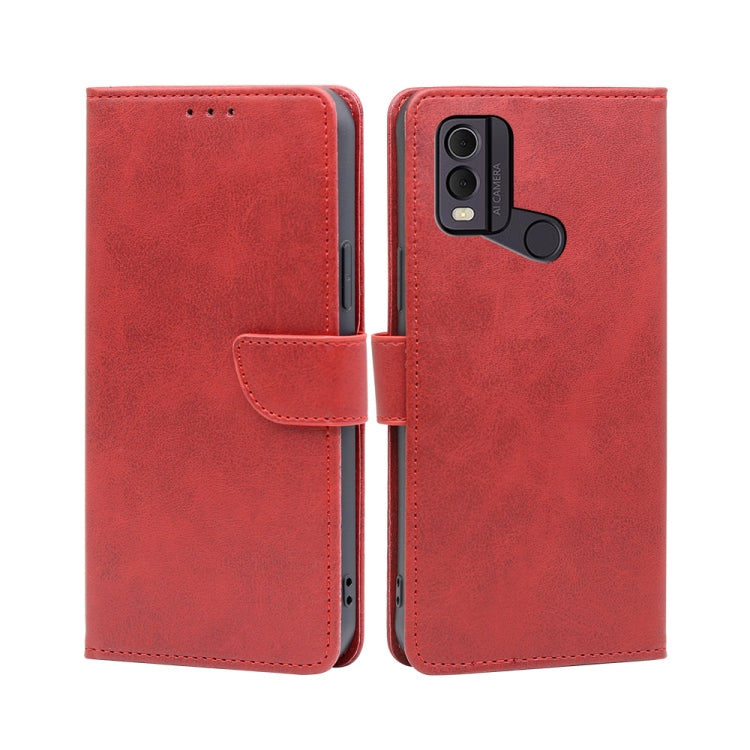 Custodia per telefono in pelle flip con fibbia in vitello, For Nokia C22, For Nokia C32, For Samsung Galaxy A54 5G, For Samsung Galaxy M14 5G