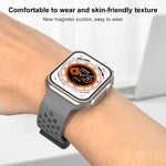 Cinturino in silicone con chiusura magnetica, For Apple Watch Series 8&7 41mm