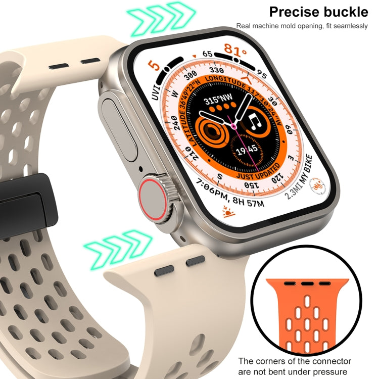 Cinturino in silicone con chiusura magnetica, For Apple Watch Series 8&7 41mm
