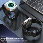 Cinturino in silicone con chiusura magnetica, For Apple Watch Series 8&7 41mm