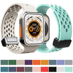 Cinturino in silicone con chiusura magnetica, For Apple Watch Series 8&7 45mm