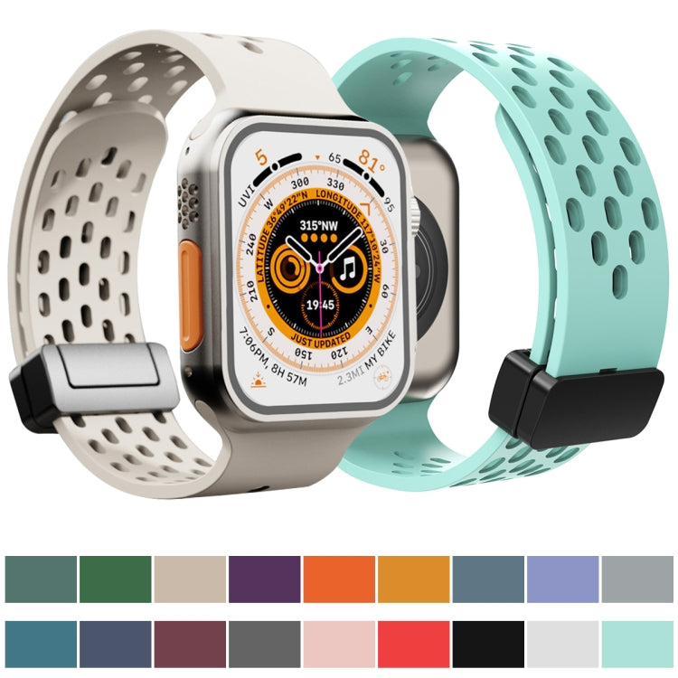 Cinturino in silicone con chiusura magnetica, For Apple Watch Series 8&7 45mm