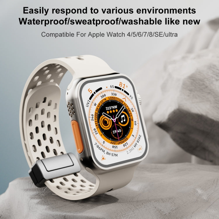Cinturino in silicone con chiusura magnetica, For Apple Watch Series 8&7 45mm