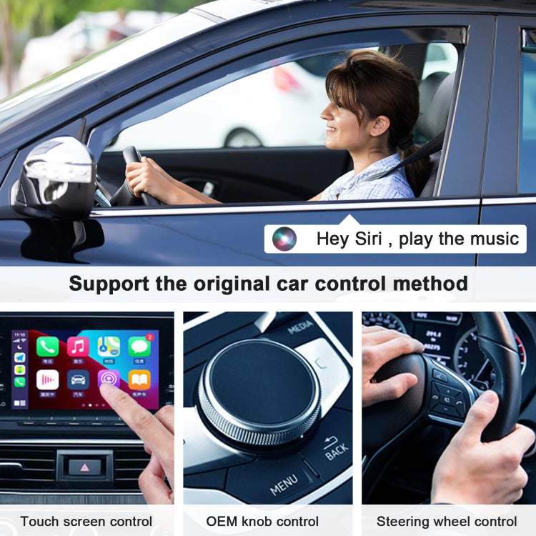 THT-020-2 USB + USB-C / Type-C Adattatore Carplay cablato a wireless per iPhone, THT-020-2