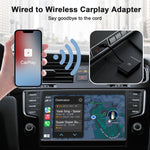 THT-020-2 USB + USB-C / Type-C Adattatore Carplay cablato a wireless per iPhone, THT-020-2