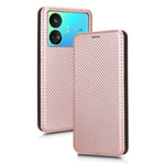 Custodia per telefono in pelle con vibrazione in fibra di carbonio, For Realme GT Neo5 SE, For DOOGEE X97 / X97 Pro, For ASUS ROG Phone 7, For Motorola Edge 40 Pro