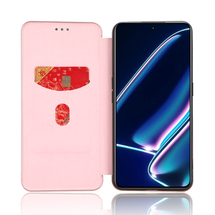 Custodia per telefono in pelle con vibrazione in fibra di carbonio, For Realme GT Neo5 SE, For DOOGEE X97 / X97 Pro, For ASUS ROG Phone 7, For Motorola Edge 40 Pro