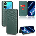 Custodia per telefono in pelle con vibrazione in fibra di carbonio, For Realme GT Neo5 SE, For DOOGEE X97 / X97 Pro, For ASUS ROG Phone 7, For Motorola Edge 40 Pro