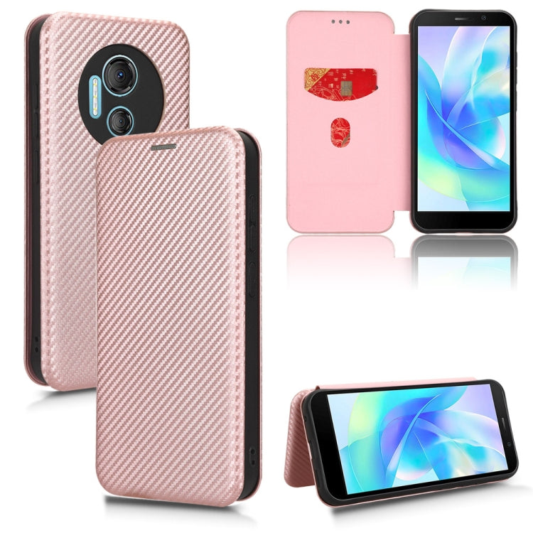 Custodia per telefono in pelle con vibrazione in fibra di carbonio, For Realme GT Neo5 SE, For DOOGEE X97 / X97 Pro, For ASUS ROG Phone 7, For Motorola Edge 40 Pro