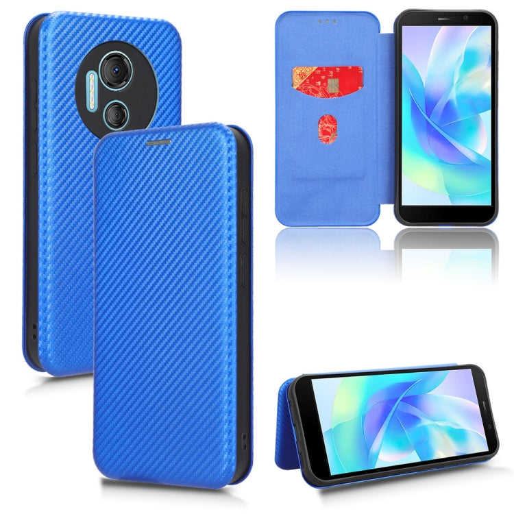 Custodia per telefono in pelle con vibrazione in fibra di carbonio, For Realme GT Neo5 SE, For DOOGEE X97 / X97 Pro, For ASUS ROG Phone 7, For Motorola Edge 40 Pro