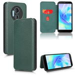 Custodia per telefono in pelle con vibrazione in fibra di carbonio, For Realme GT Neo5 SE, For DOOGEE X97 / X97 Pro, For ASUS ROG Phone 7, For Motorola Edge 40 Pro