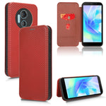 Custodia per telefono in pelle con vibrazione in fibra di carbonio, For Realme GT Neo5 SE, For DOOGEE X97 / X97 Pro, For ASUS ROG Phone 7, For Motorola Edge 40 Pro
