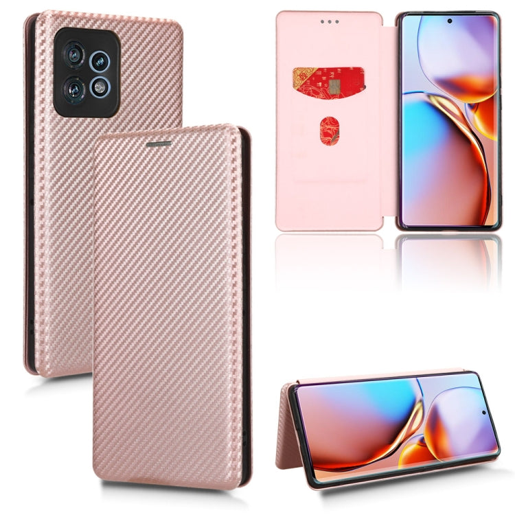 Custodia per telefono in pelle con vibrazione in fibra di carbonio, For Realme GT Neo5 SE, For DOOGEE X97 / X97 Pro, For ASUS ROG Phone 7, For Motorola Edge 40 Pro