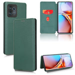 Custodia per telefono in pelle con vibrazione in fibra di carbonio, For Realme GT Neo5 SE, For DOOGEE X97 / X97 Pro, For ASUS ROG Phone 7, For Motorola Edge 40 Pro
