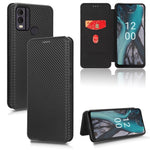 Custodia per telefono in pelle con vibrazione in fibra di carbonio, For Nokia C22, For Samsung Galaxy F14, For Xiaomi 13 Ultra