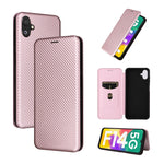 Custodia per telefono in pelle con vibrazione in fibra di carbonio, For Nokia C22, For Samsung Galaxy F14, For Xiaomi 13 Ultra