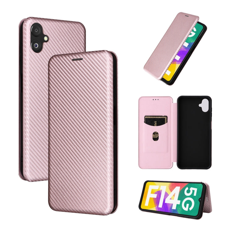 Custodia per telefono in pelle con vibrazione in fibra di carbonio, For Nokia C22, For Samsung Galaxy F14, For Xiaomi 13 Ultra