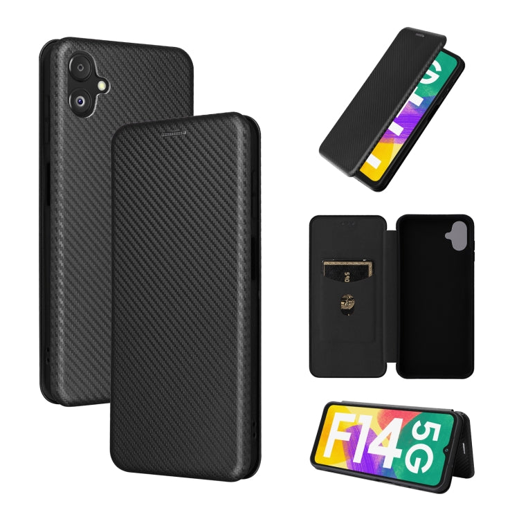 Custodia per telefono in pelle con vibrazione in fibra di carbonio, For Nokia C22, For Samsung Galaxy F14, For Xiaomi 13 Ultra