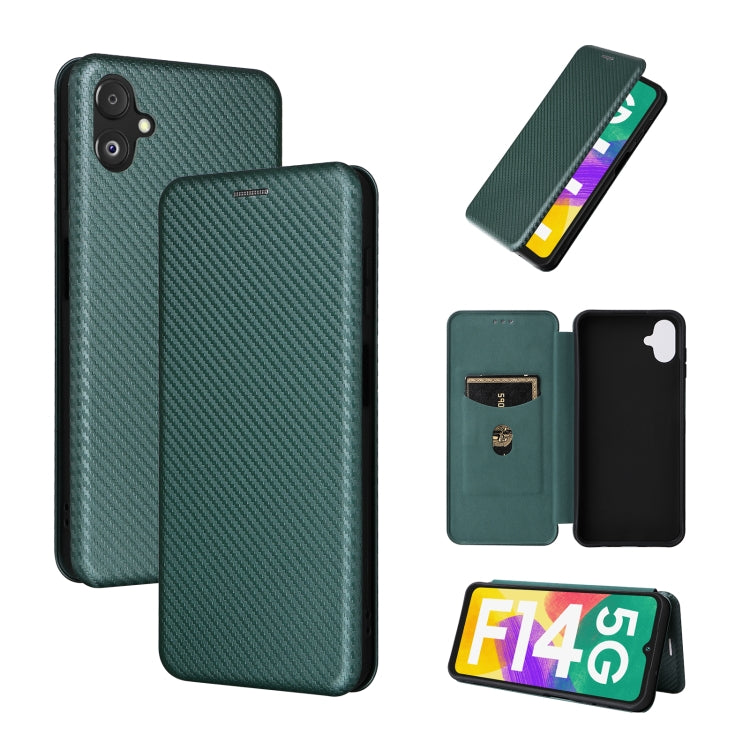 Custodia per telefono in pelle con vibrazione in fibra di carbonio, For Nokia C22, For Samsung Galaxy F14, For Xiaomi 13 Ultra