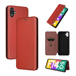 Custodia per telefono in pelle con vibrazione in fibra di carbonio, For Nokia C22, For Samsung Galaxy F14, For Xiaomi 13 Ultra