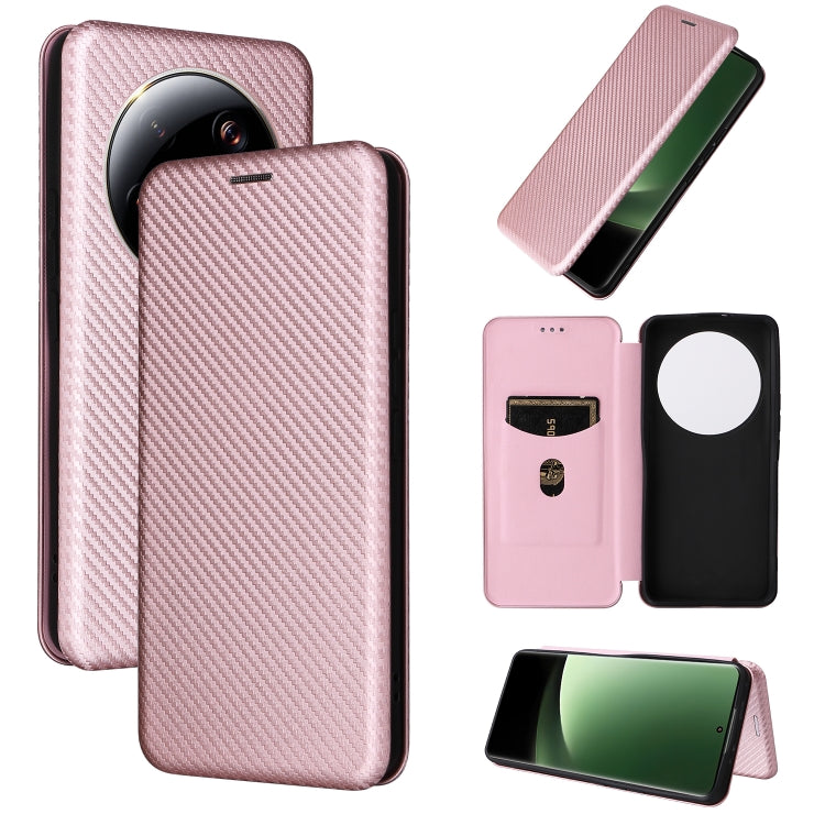 Custodia per telefono in pelle con vibrazione in fibra di carbonio, For Nokia C22, For Samsung Galaxy F14, For Xiaomi 13 Ultra