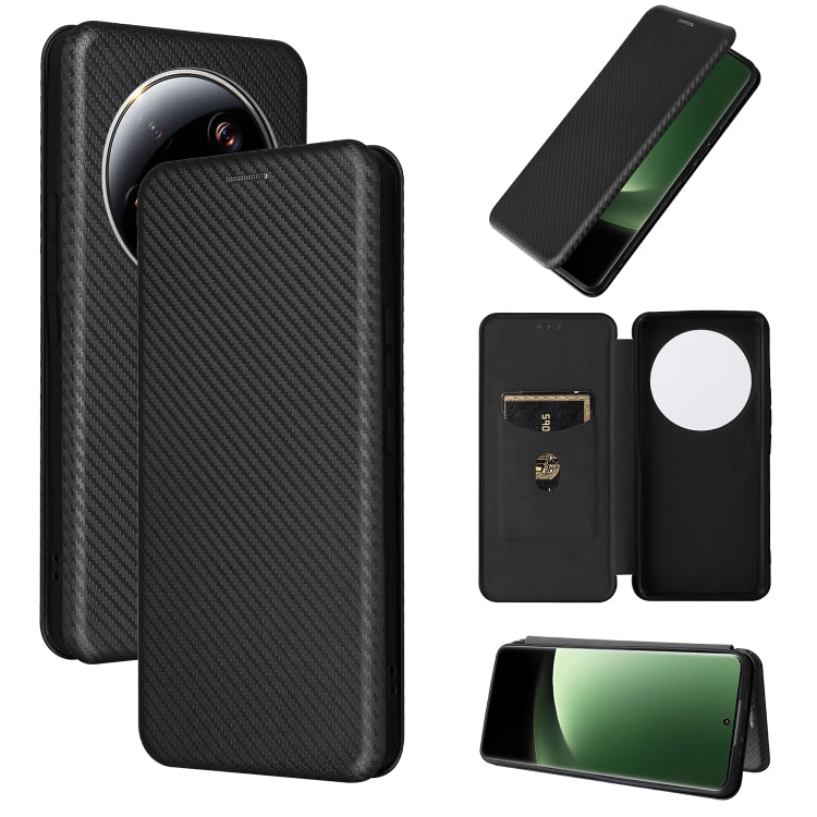 Custodia per telefono in pelle con vibrazione in fibra di carbonio, For Nokia C22, For Samsung Galaxy F14, For Xiaomi 13 Ultra