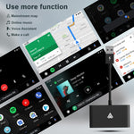 THT-020-2+ USB + USB-C / Type-C Adattatore Carplay da cablato a wireless per smartphone Android, THT-020-2+