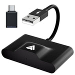 THT-020-3+ USB + USB-C / Type-C Adattatore Carplay da cablato a wireless per smartphone Android, THT-020-3+