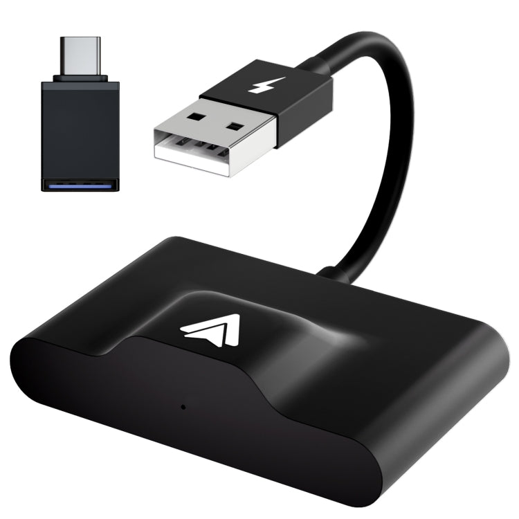 THT-020-3+ USB + USB-C / Type-C Adattatore Carplay da cablato a wireless per smartphone Android, THT-020-3+