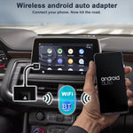 THT-020-3+ USB + USB-C / Type-C Adattatore Carplay da cablato a wireless per smartphone Android, THT-020-3+