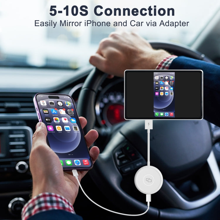 THT-020-6 Adattatore per specchio Carplay USB + USB-C / Type-C per iPhone, THT-020-6