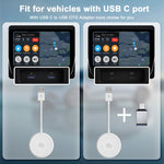 THT-020-6 Adattatore per specchio Carplay USB + USB-C / Type-C per iPhone, THT-020-6