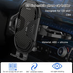 Yesido C84 Supporto per telefono da auto con porta CD girevole a 360 gradi, C84