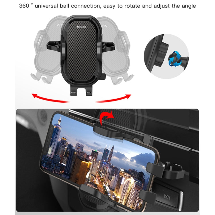 Yesido C84 Supporto per telefono da auto con porta CD girevole a 360 gradi, C84