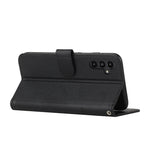 Custodia per telefono in pelle con fibbia in vitello con cuciture, For Samsung Galaxy A24 4G, For Samsung Galaxy M14 5G / F14 5G, For Google Pixel 7a, For Google Pixel 8