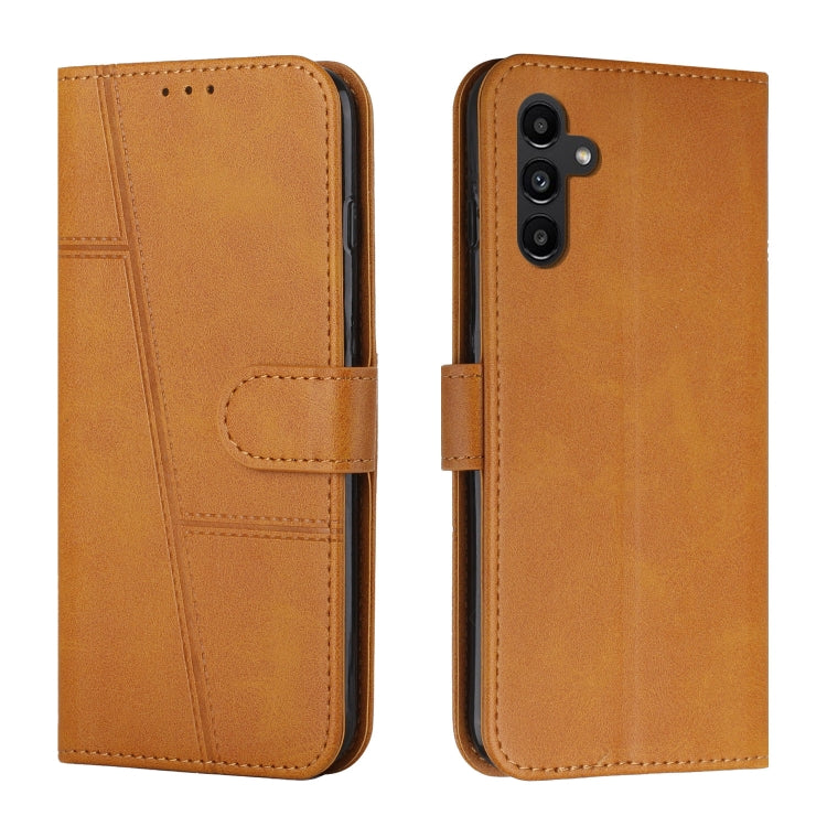 Custodia per telefono in pelle con fibbia in vitello con cuciture, For Samsung Galaxy A24 4G, For Samsung Galaxy M14 5G / F14 5G, For Google Pixel 7a, For Google Pixel 8