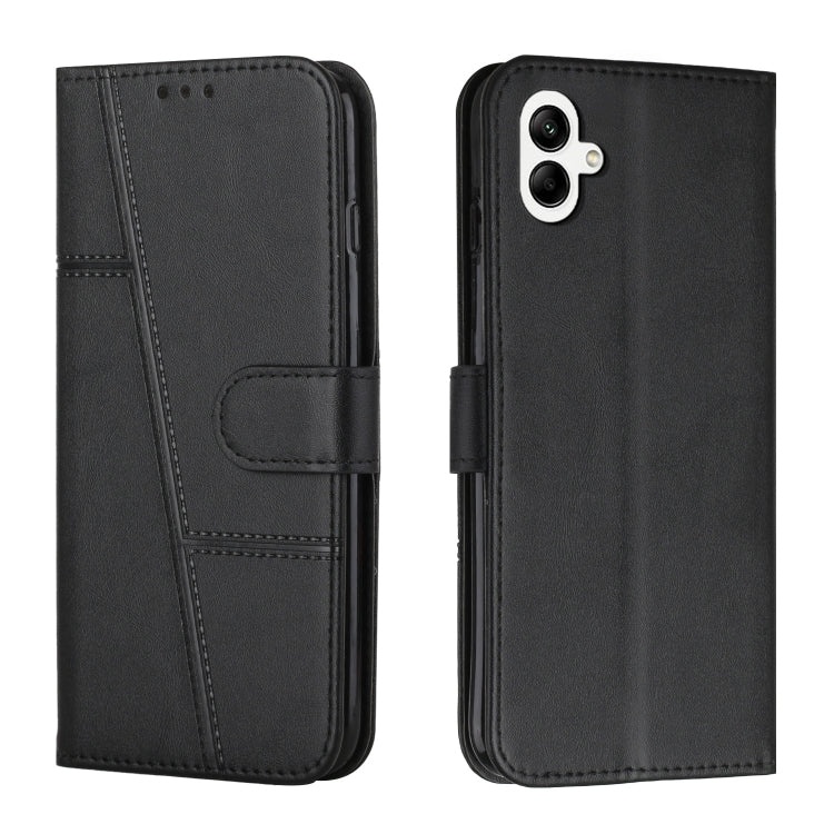 Custodia per telefono in pelle con fibbia in vitello con cuciture, For Samsung Galaxy A24 4G, For Samsung Galaxy M14 5G / F14 5G, For Google Pixel 7a, For Google Pixel 8