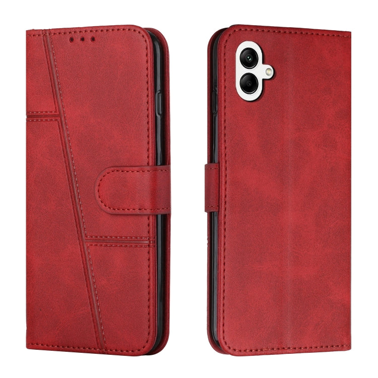 Custodia per telefono in pelle con fibbia in vitello con cuciture, For Samsung Galaxy A24 4G, For Samsung Galaxy M14 5G / F14 5G, For Google Pixel 7a, For Google Pixel 8