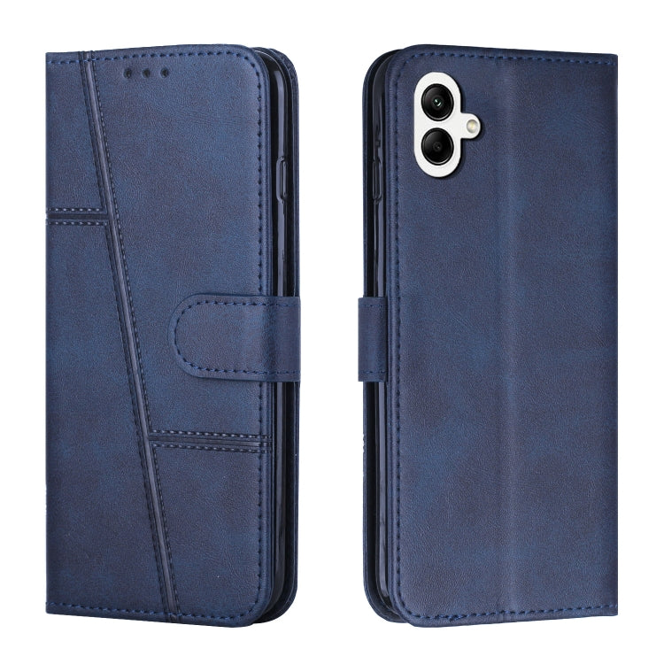 Custodia per telefono in pelle con fibbia in vitello con cuciture, For Samsung Galaxy A24 4G, For Samsung Galaxy M14 5G / F14 5G, For Google Pixel 7a, For Google Pixel 8