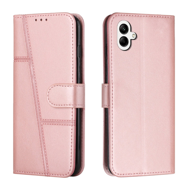 Custodia per telefono in pelle con fibbia in vitello con cuciture, For Samsung Galaxy A24 4G, For Samsung Galaxy M14 5G / F14 5G, For Google Pixel 7a, For Google Pixel 8