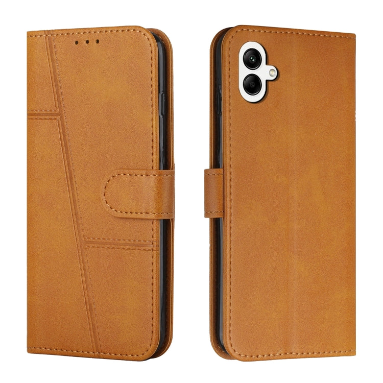 Custodia per telefono in pelle con fibbia in vitello con cuciture, For Samsung Galaxy A24 4G, For Samsung Galaxy M14 5G / F14 5G, For Google Pixel 7a, For Google Pixel 8