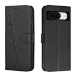 Custodia per telefono in pelle con fibbia in vitello con cuciture, For Samsung Galaxy A24 4G, For Samsung Galaxy M14 5G / F14 5G, For Google Pixel 7a, For Google Pixel 8