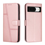Custodia per telefono in pelle con fibbia in vitello con cuciture, For Samsung Galaxy A24 4G, For Samsung Galaxy M14 5G / F14 5G, For Google Pixel 7a, For Google Pixel 8