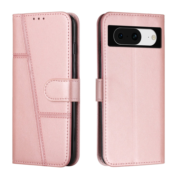 Custodia per telefono in pelle con fibbia in vitello con cuciture, For Samsung Galaxy A24 4G, For Samsung Galaxy M14 5G / F14 5G, For Google Pixel 7a, For Google Pixel 8