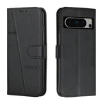 Custodia per telefono in pelle con fibbia in vitello con cuciture, For Google Pixel 8 Pro, For Infinix Hot 30i, For Tecno Spark 10, For Tecno Spark 10 5G