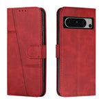 Custodia per telefono in pelle con fibbia in vitello con cuciture, For Google Pixel 8 Pro, For Infinix Hot 30i, For Tecno Spark 10, For Tecno Spark 10 5G
