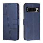 Custodia per telefono in pelle con fibbia in vitello con cuciture, For Google Pixel 8 Pro, For Infinix Hot 30i, For Tecno Spark 10, For Tecno Spark 10 5G